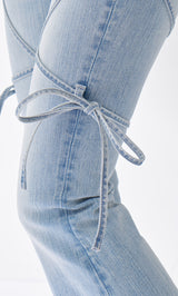 モデル：163cm（着用サイズ：S　着用カラー：I-BLU）