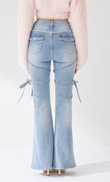 モデル：163cm（着用サイズ：S　着用カラー：I-BLU）