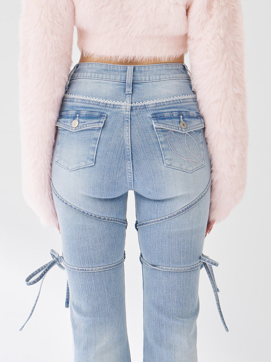 モデル：163cm（着用サイズ：S　着用カラー：I-BLU）