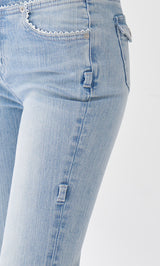 モデル：163cm（着用サイズ：S　着用カラー：I-BLU）