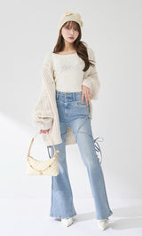 モデル：163cm（着用サイズ：FREE　着用カラー：WHT）