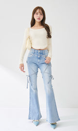 モデル：163cm（着用サイズ：FREE　着用カラー：WHT）