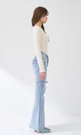 モデル：163cm（着用サイズ：FREE　着用カラー：WHT）