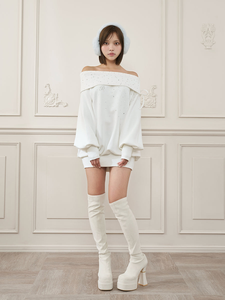 モデル：163cm（着用サイズ：FREE　着用カラー：WHT）