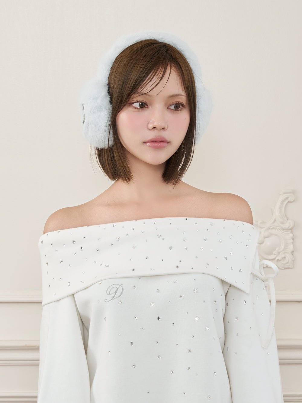 モデル：163cm（着用サイズ：FREE　着用カラー：WHT）