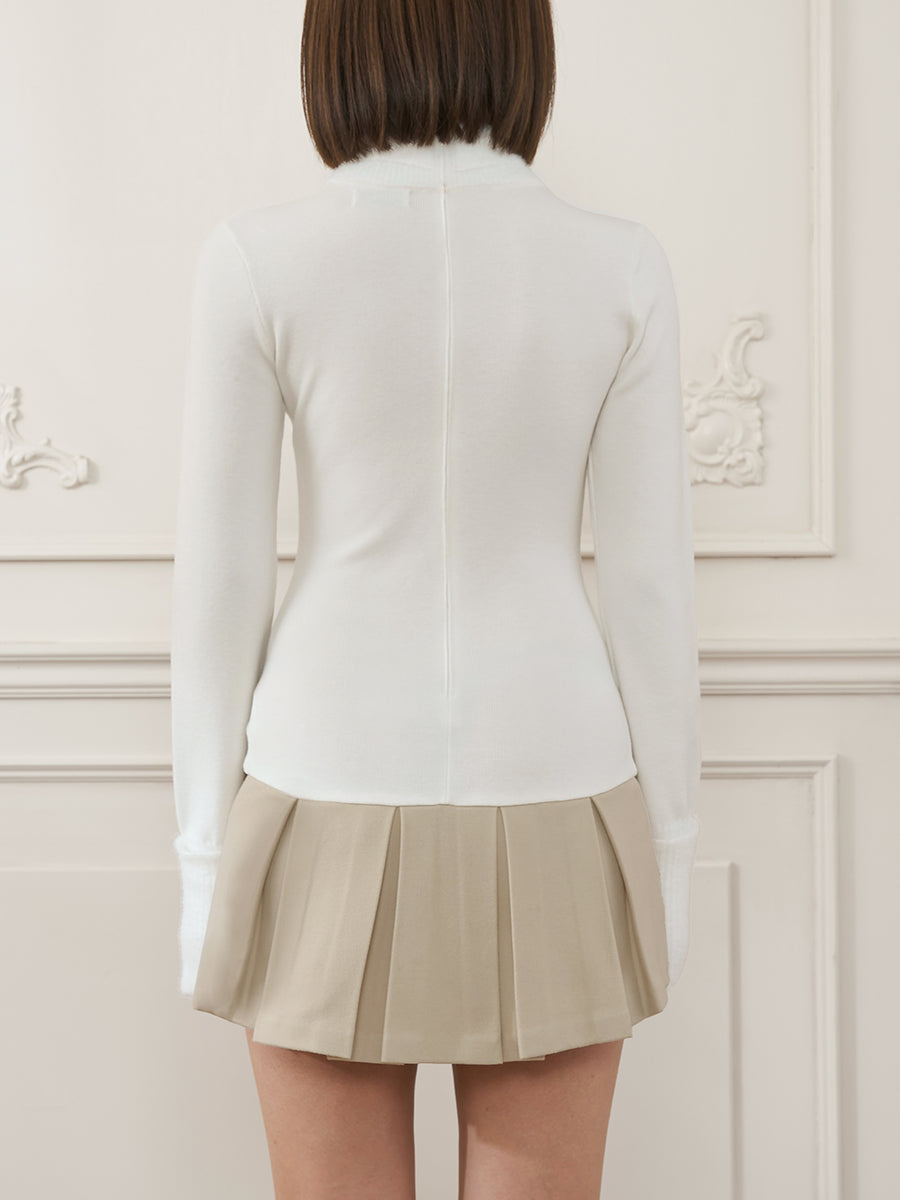 モデル：163cm（着用サイズ：FREE　着用カラー：WHT）