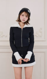 モデル：163cm（着用サイズ：FREE　着用カラー：BLK）
