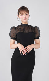 モデル：163cm（着用サイズ：FREE　着用カラー：BLK）