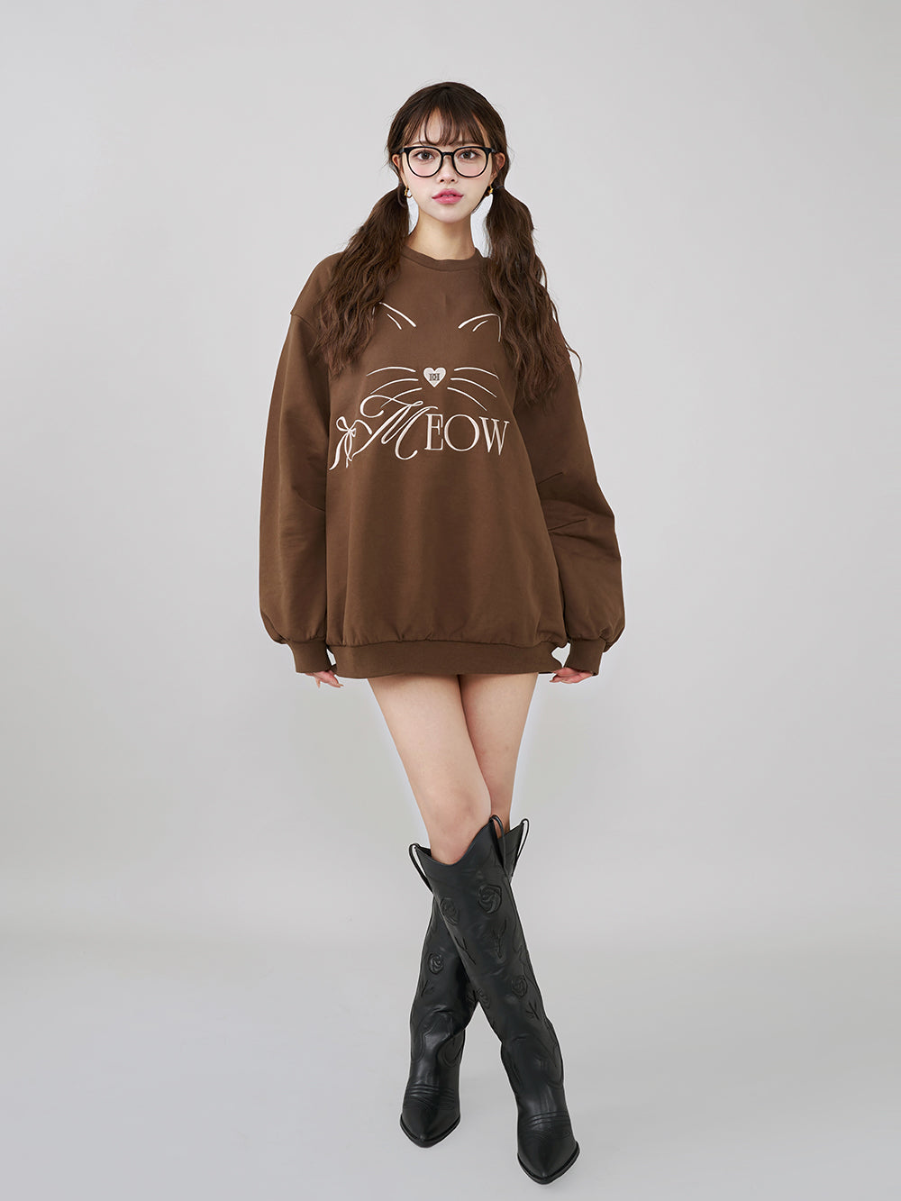 モデル：163cm（着用サイズ：FREE　着用カラー：BRN）