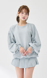 モデル：163cm（着用サイズ：FREE　着用カラー：SAX）