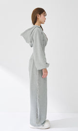 モデル：163cm（着用サイズ：FREE　着用カラー：GRY）