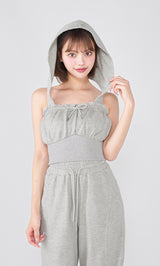 モデル：163cm（着用サイズ：FREE　着用カラー：GRY）