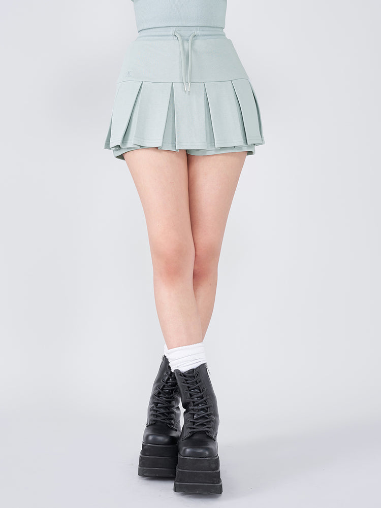 プリーツヘムスウェットミニスカート – Darich (ダーリッチ)