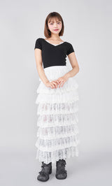モデル：163cm（着用サイズ：FREE　着用カラー：BLK）