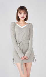 モデル：163cm（着用サイズ：FREE　着用カラー：GRY）