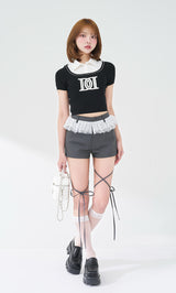 モデル：163cm（着用サイズ：S　着用カラー：GRY）