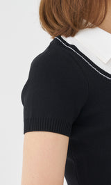 モデル：163cm（着用サイズ：FREE　着用カラー：BLK）