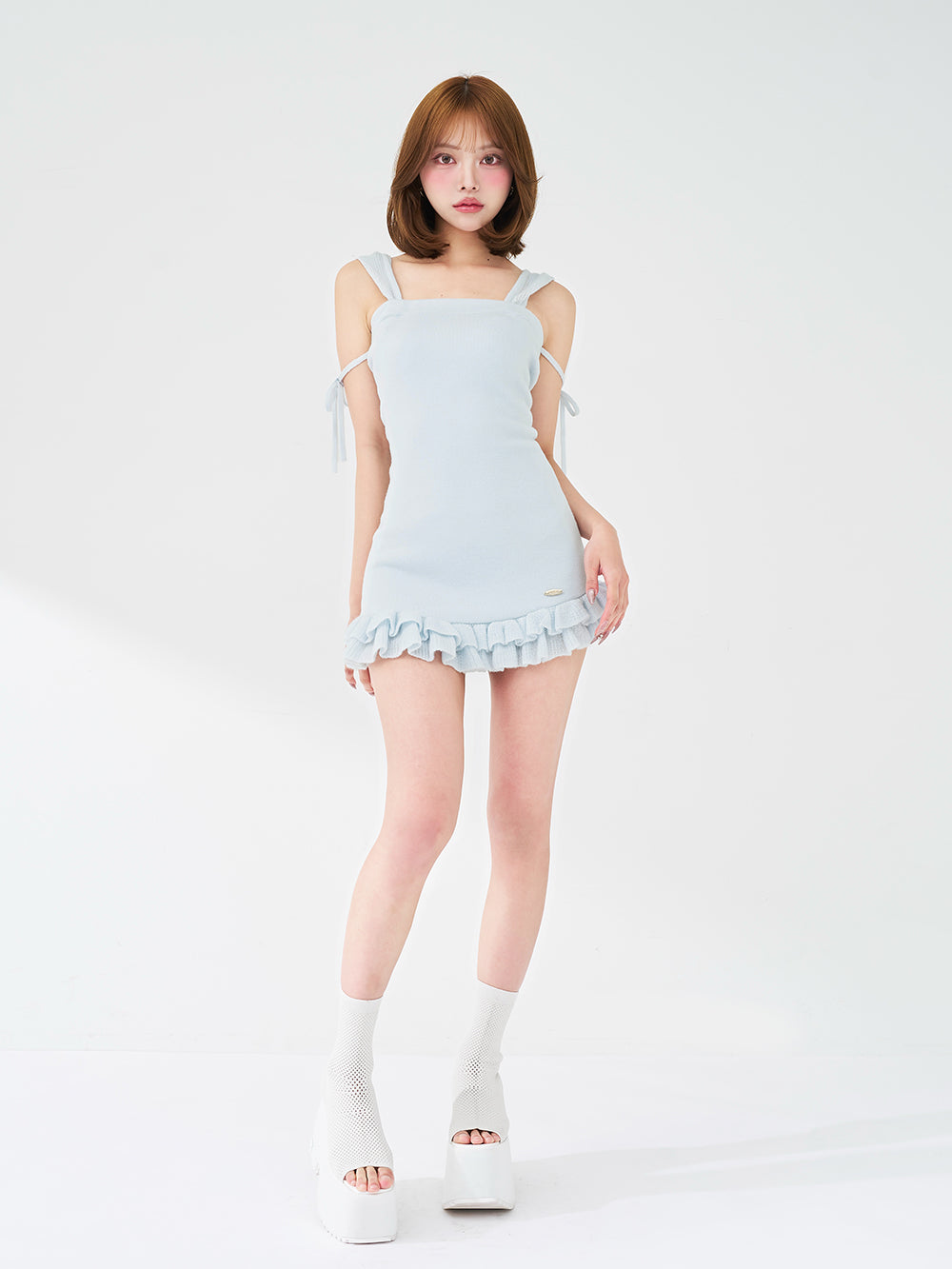 モデル：163cm（着用サイズ：FREE　着用カラー：SAX）