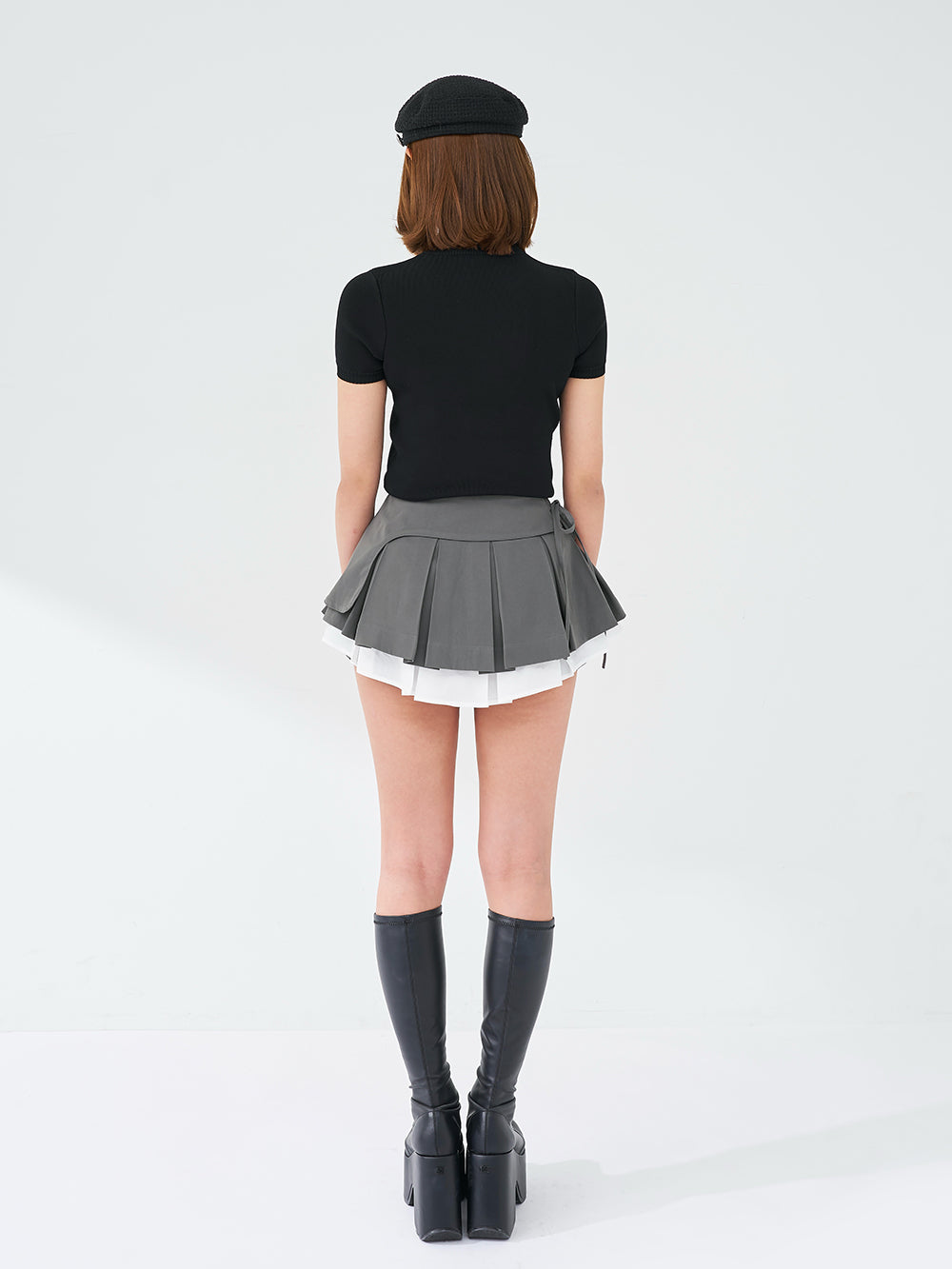 モデル：163cm（着用サイズ：S　着用カラー：GRY）