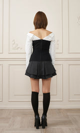 モデル：163cm（着用サイズ：FREE　着用カラー：BLK）