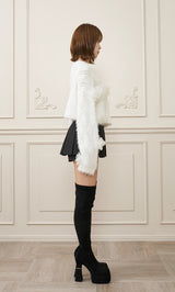 モデル：163cm（着用サイズ：FREE　着用カラー：WHT）