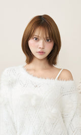 モデル：163cm（着用サイズ：FREE　着用カラー：WHT）
