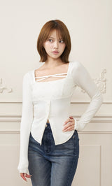 モデル：163cm（着用サイズ：FREE　着用カラー：WHT）