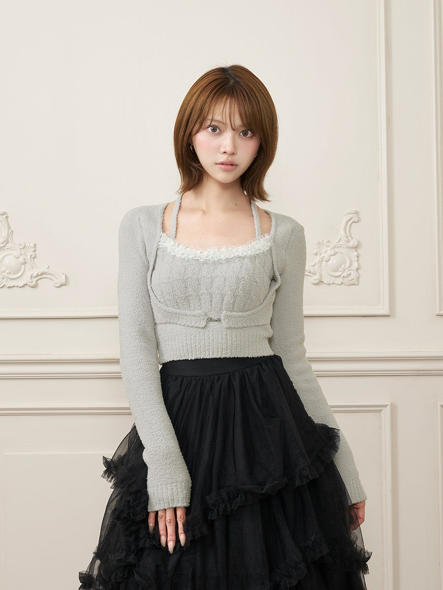 モデル：163cm（着用サイズ：FREE　着用カラー：GRY）