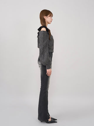モデル：160cm（着用サイズ：FREE　着用カラー：GRY）
