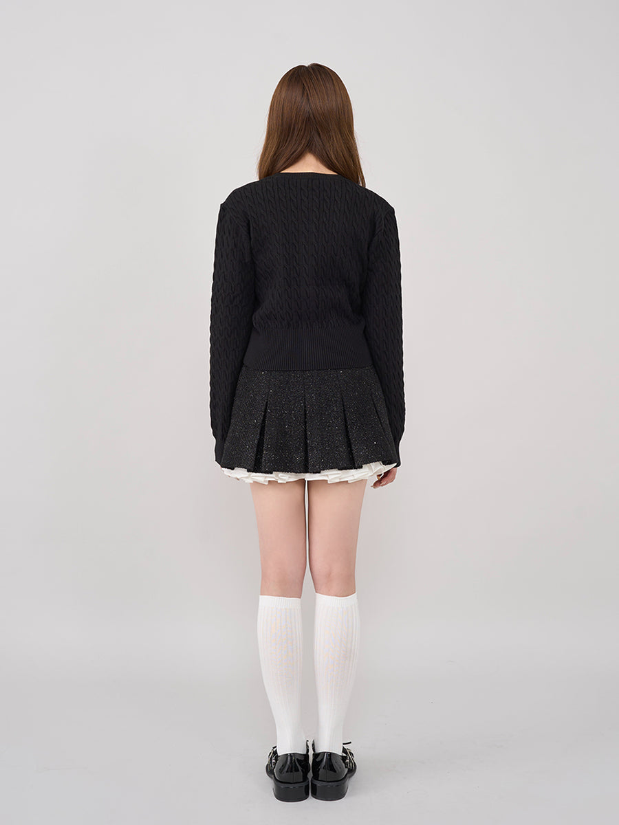 モデル：160cm（着用サイズ：S　着用カラー：BLK）