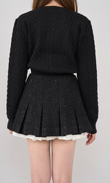 モデル：160cm（着用サイズ：S　着用カラー：BLK）