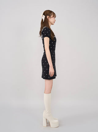モデル：160cm（着用サイズ：FREE　着用カラー：BLK）