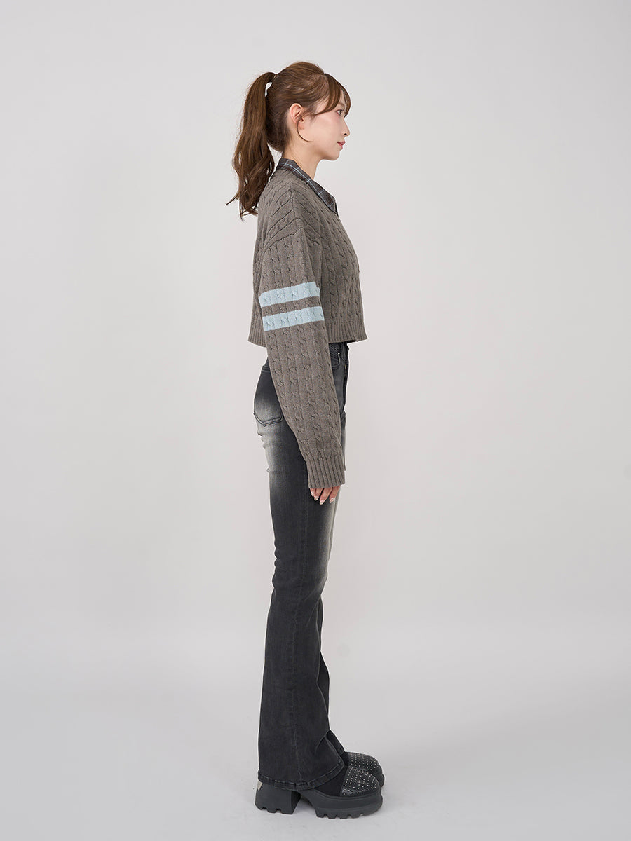 モデル：160cm（着用サイズ：FREE　着用カラー：GRY）