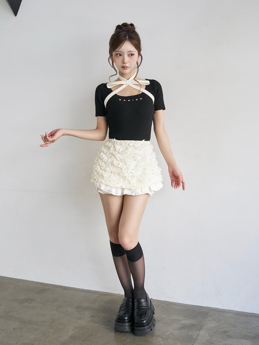 モデル：158cm（着用サイズ：FREE　着用カラー：IVO）