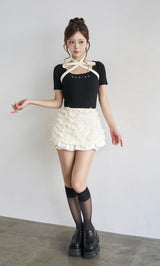 モデル：158cm（着用サイズ：FREE　着用カラー：IVO）
