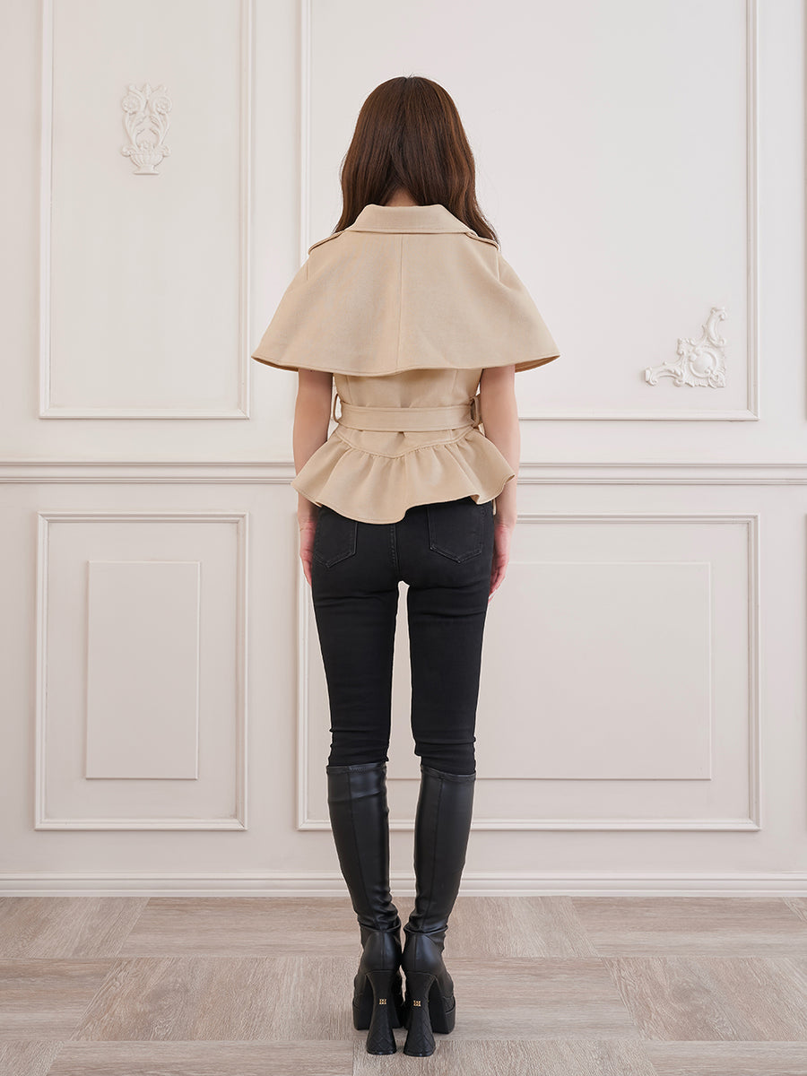 モデル：158cm（着用サイズ：FREE　着用カラー：BEG）