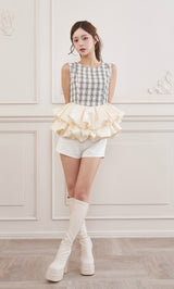 モデル：158cm（着用サイズ：FREE　着用カラー：WHT）