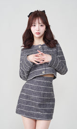 モデル：158cm（着用サイズ：FREE　着用カラー：BLK）