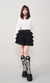 モデル：158cm（着用サイズ：FREE　着用カラー：WHT）