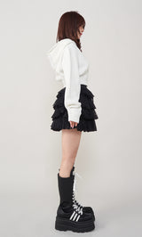 モデル：158cm（着用サイズ：FREE　着用カラー：WHT）