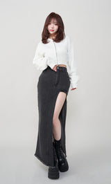 モデル：158cm（着用サイズ：S　着用カラー：BLK）