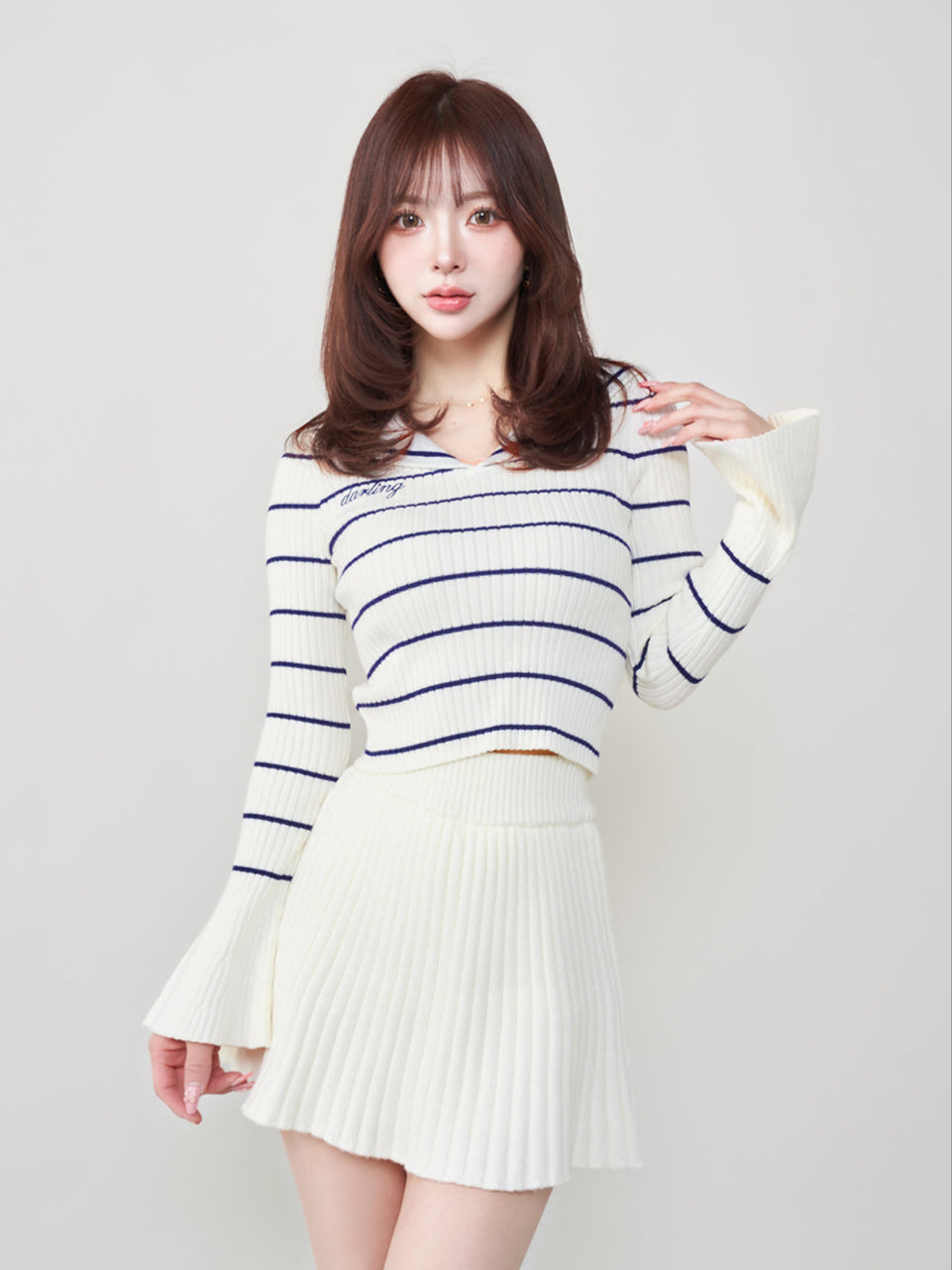 モデル：158cm（着用サイズ：FREE　着用カラー：WHT）