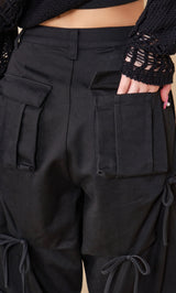 モデル：158cm（着用サイズ：S　着用カラー：BLK）