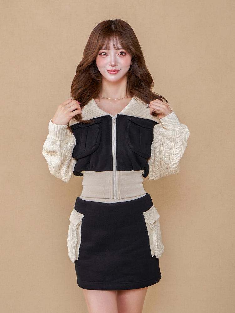 ニットコンビスウェットセットアップ – Darich (ダーリッチ) ニットコンビスウェットセットアップ – Darich (ダーリッチ)