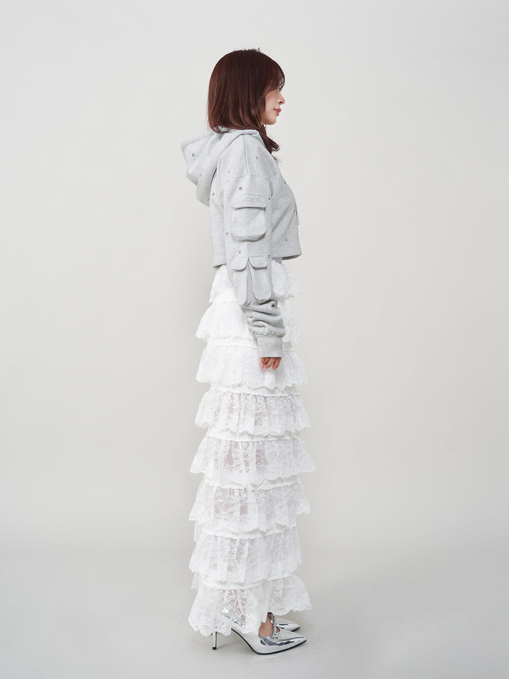 モデル：158cm（着用サイズ：FREE　着用カラー：GRY）