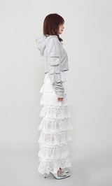 モデル：158cm（着用サイズ：FREE　着用カラー：GRY）