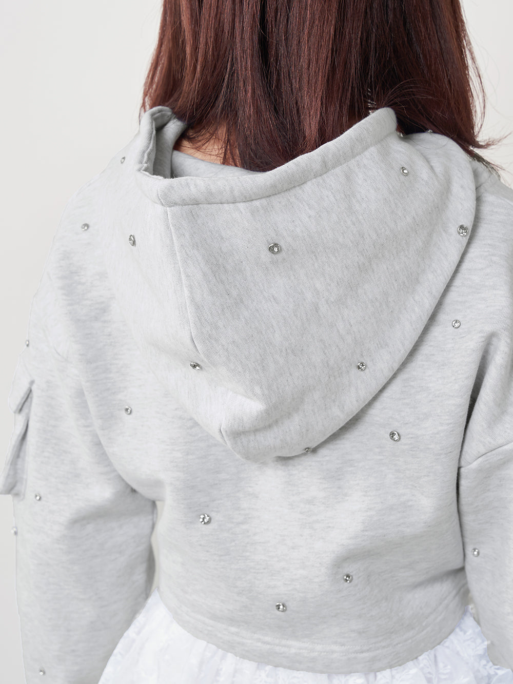 モデル：158cm（着用サイズ：FREE　着用カラー：GRY）