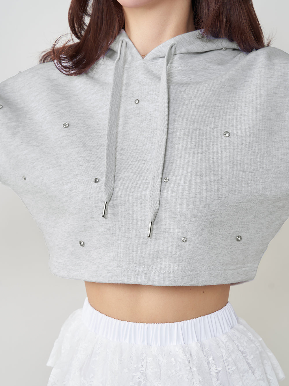 モデル：158cm（着用サイズ：FREE　着用カラー：GRY）