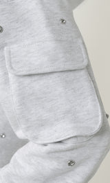 モデル：158cm（着用サイズ：FREE　着用カラー：GRY）