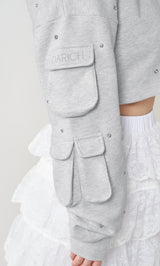 モデル：158cm（着用サイズ：FREE　着用カラー：GRY）